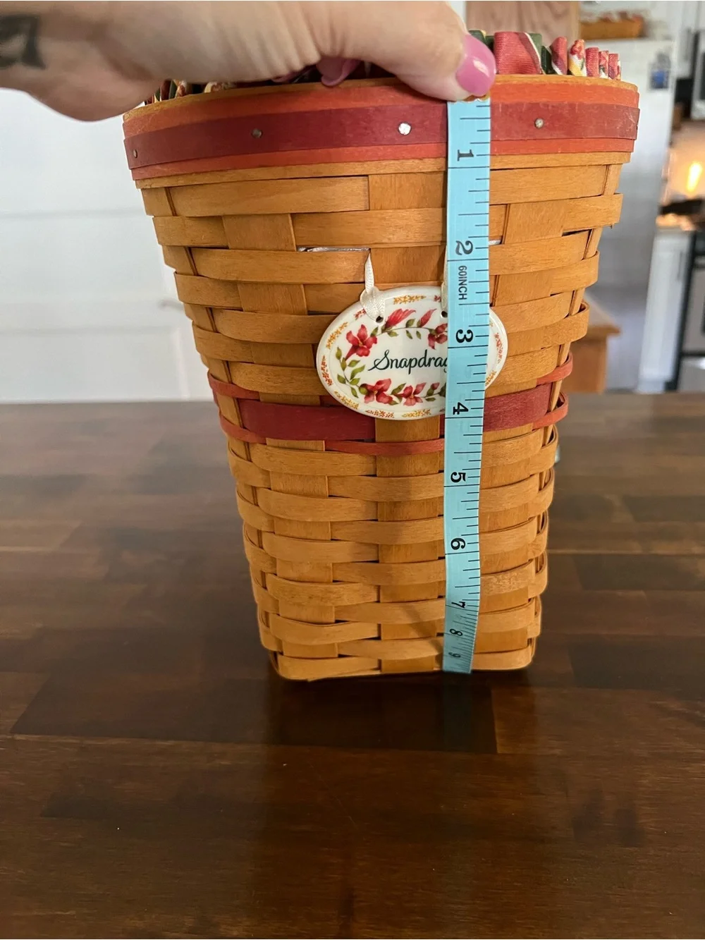 Longaberger snapdragon basket